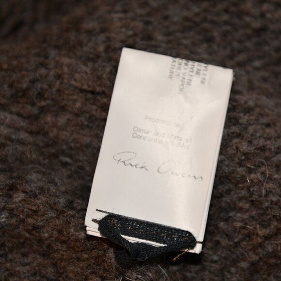 Rick Owens FW09 Crust Alpaca Merino Wool Knit Open Sweater Sz L - Picture 11 of 12